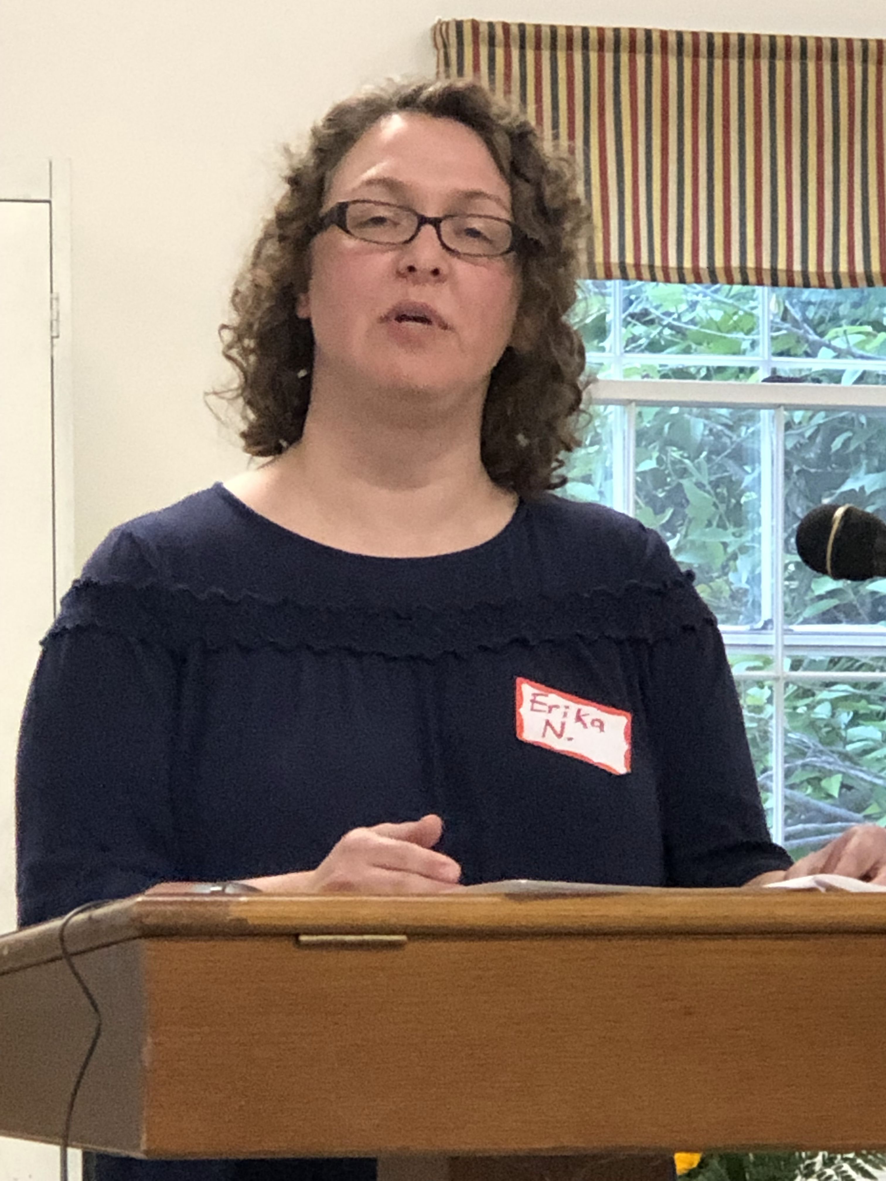 Acadia Center's Erika Niedowski speaking at the 2019 ECRI Annual Meeting.